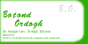 botond ordogh business card